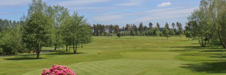A view of the parkland 9 hole Lilliardsedge golf course