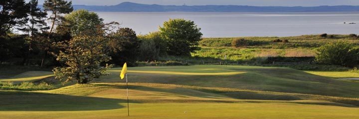 The 12th and 13th holes at Longniddry Golf Club