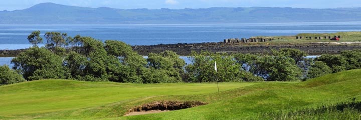The 14th hole at Longniddry Golf Club