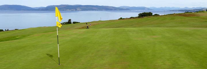 The 6th hole at Millport Golf Club