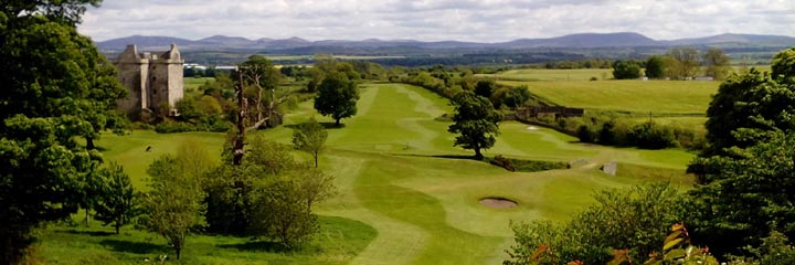 A view of Niddry Castle golf course