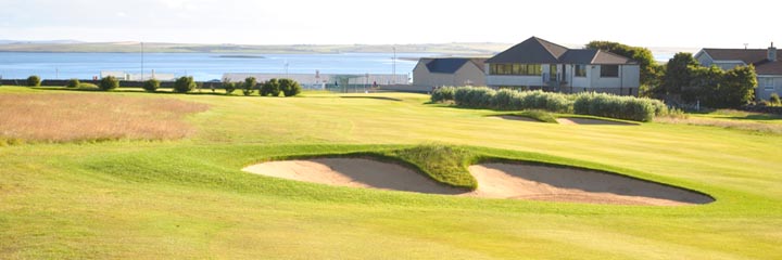 The 9th green, Orkney Golf Club
