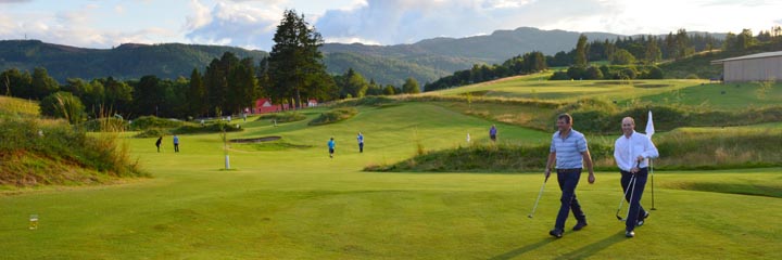 A view of Pitlochry Lettoch Links golf course