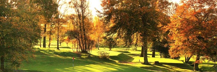 An autumnal view of the parkland Pitreavie golf course