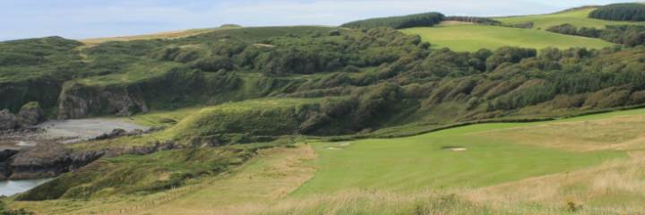 The 13th hole of the Dunskey course at Portpatrick Golf Club
