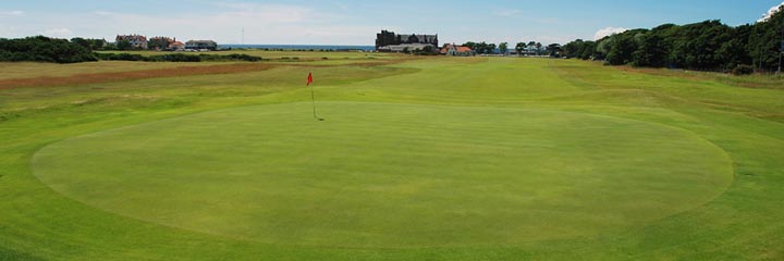 The 1st hole of the Portland course at Royal Troon Golf Club