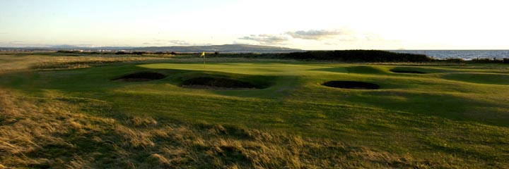 The 1st hole of the Old course at Royal Troon Golf Club