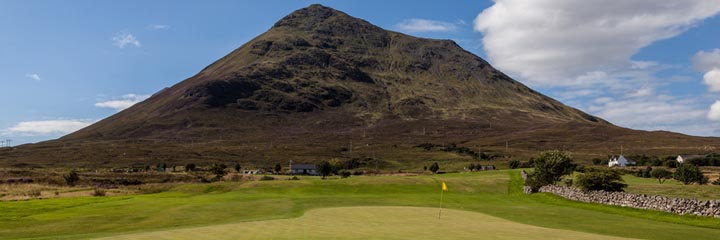 The 1st and 10th hole at Isle of Skye Golf Club