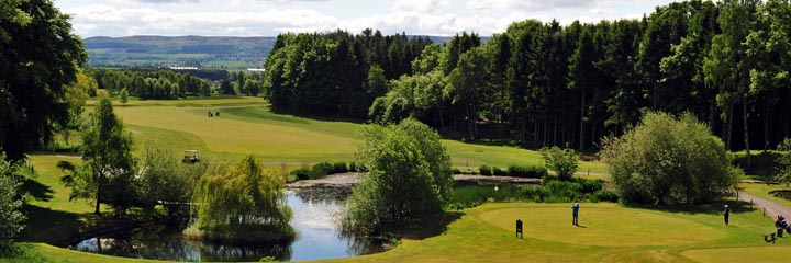A view of the Rannaleroch course at the Strathmore Golf Centre
