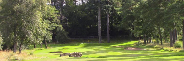 The 4th hole on the Tom Morris designed Tarland golf course