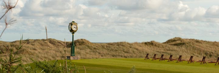 The driving range at Trump International Golf Links, Scotland