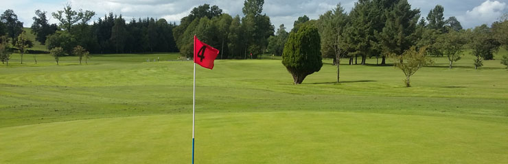 The 4th green at Wigtown and Bladnoch Golf Club