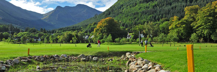 Woodlands golf course at Woodlands, Glencoe, by South Ballachulish at the top of Loch Linnhe